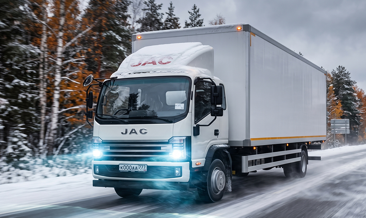 JAC N120X на дороге